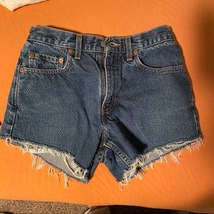 Levi's 550 Cutoff Denim Shorts